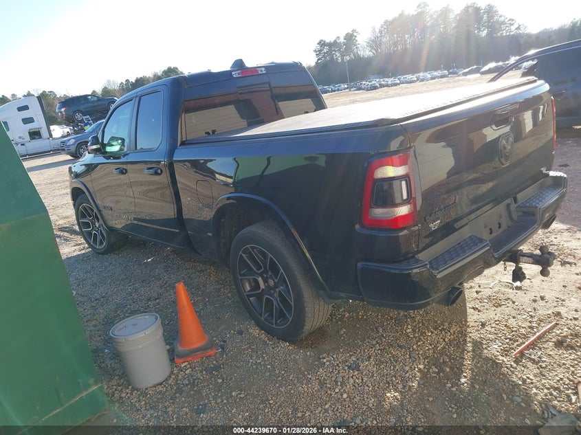 Vin: 1c6rredt6kn617365, lot: 44735824, ram 1500 laramie  4x2 6'4 box 20193