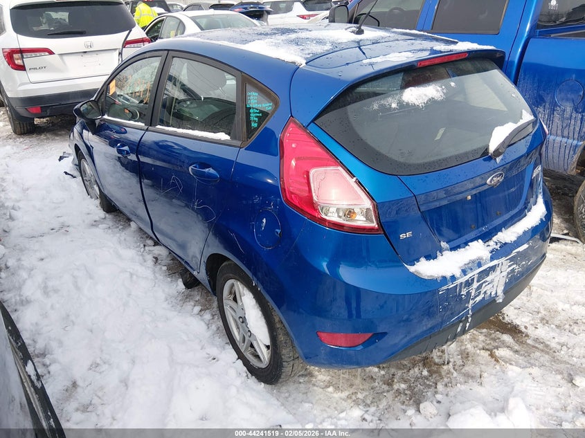 2019 Ford Fiesta 1.6 Se Blue Lot 111044241519 Vin 3FADP4EJ4KM147983