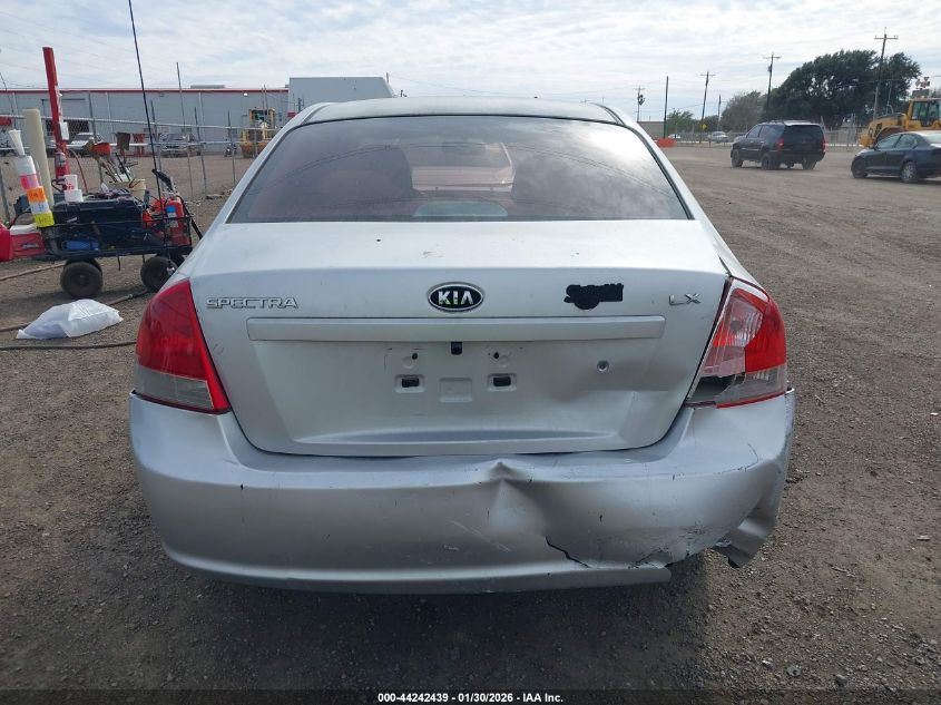 2009 Kia Spectra Lx VIN: KNAFE221495635099 Lot: 44242439