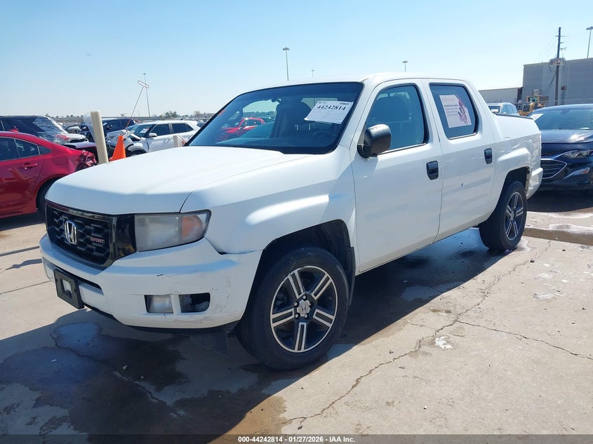 5FPYK1F74CB454031 2012 Honda Ridgeline 3.5 Sport white