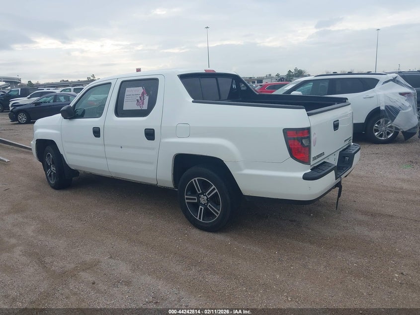 Vin: 5fpyk1f74cb454031, lot: 44738968, honda ridgeline sport 20123