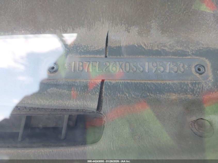 1995 Dodge Dakota VIN: 1B7FL26X0SS195753 Lot: 44243095