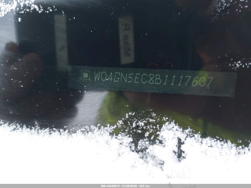 2011 Buick Regal Cxl Russelsheim VIN: W04GN5EC8B1117607 Lot: 44245914