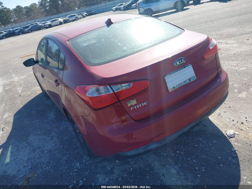 Vin: knafk4a65g5460361, lot: 44742188, kia forte lx 20163