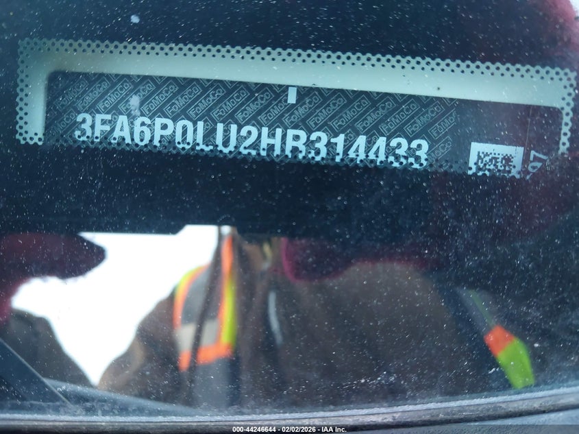 VIN 3FA6P0LU2HR314433 2017 FORD FUSION HYBRID SE