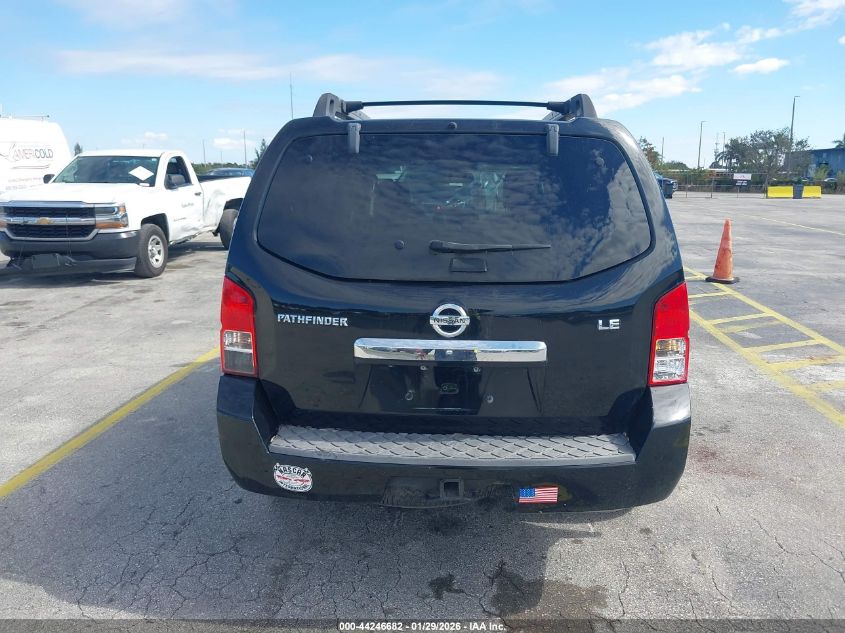 2010 Nissan Pathfinder Le VIN: 5N1AR1NB1AC625965 Lot: 44246682