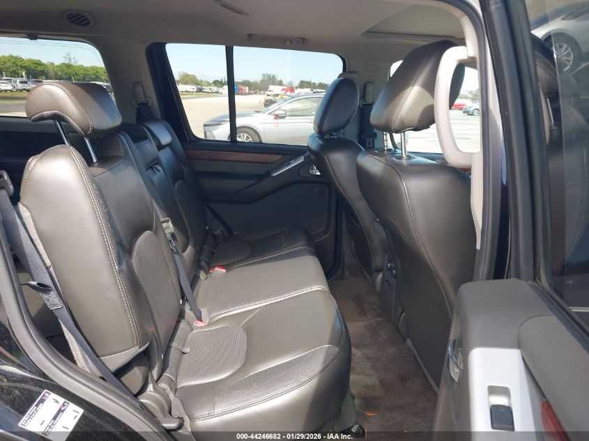 2010 Nissan Pathfinder Le VIN: 5N1AR1NB1AC625965 Lot: 44246682