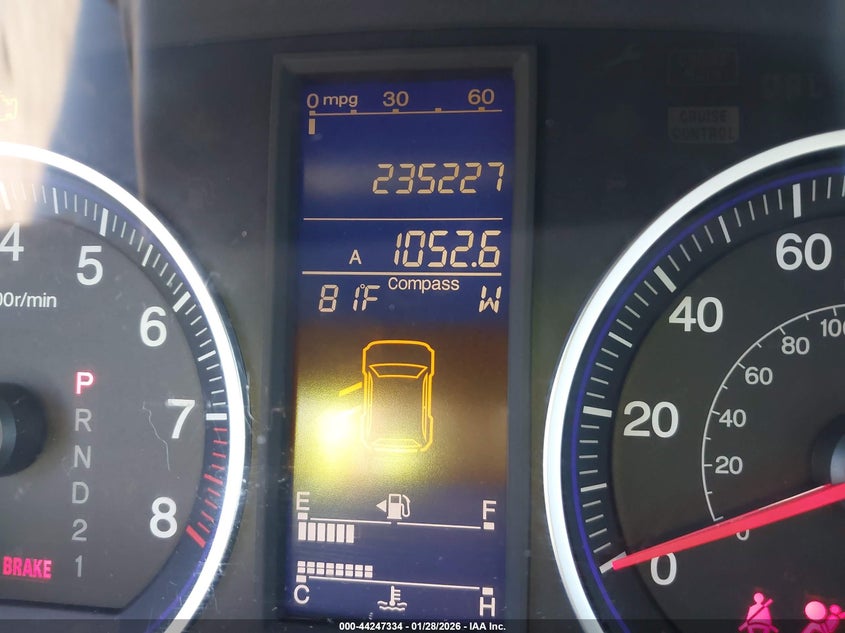 2010 Honda Cr-V Ex-L VIN: 5J6RE3H75AL047966 Lot: 44247334