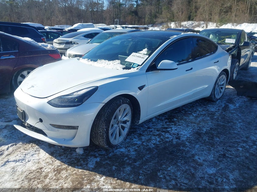 2022 TESLA MODEL 3 auction photo 2