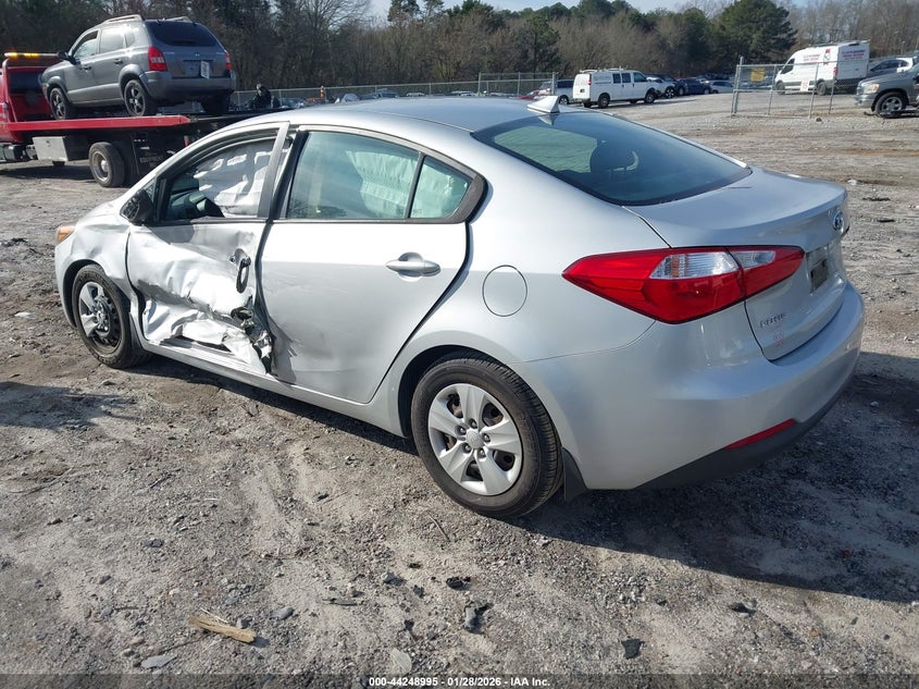 Vin: knafk4a69g5552248, lot: 44745168, kia forte lx 20163
