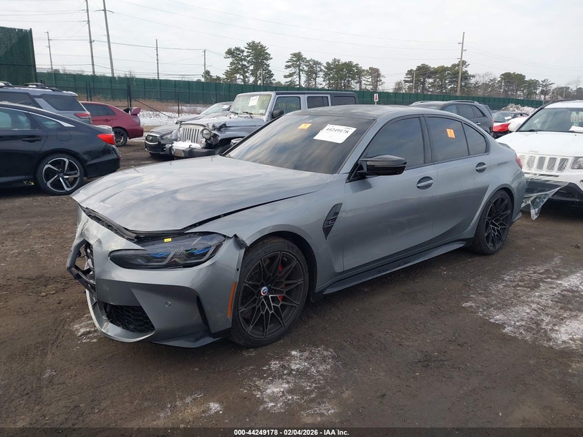 2023 BMW M3 3.0 Competition xDrive grey Lot 111044249178 Vin WBS43AY0XPFN31984