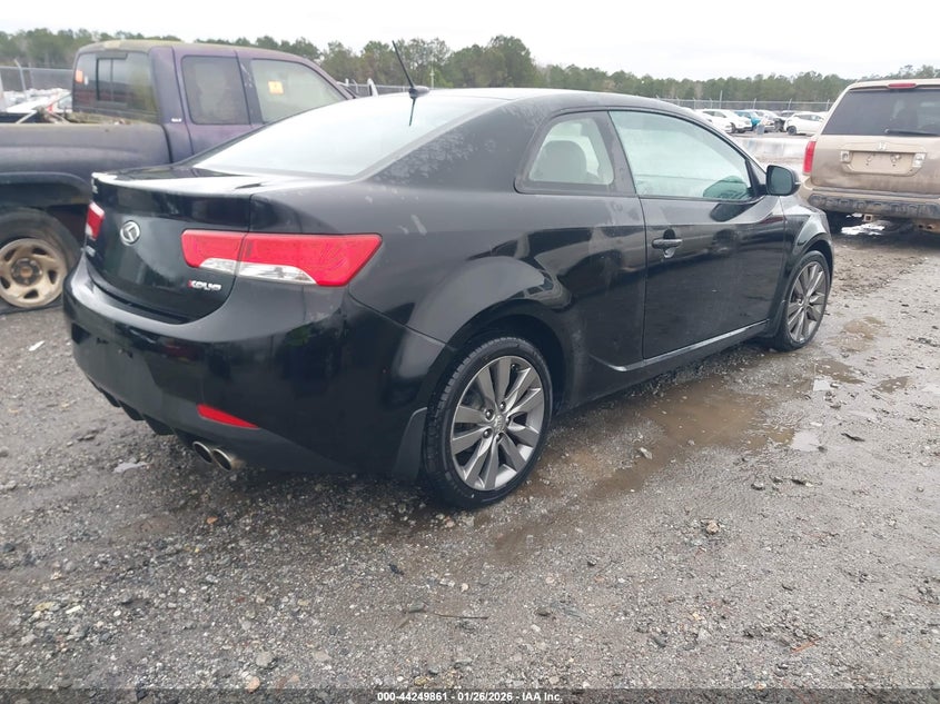 2012 Kia Forte 2.4 Koup Sx black Lot 111044249861 Vin KNAFW6A36C5621350