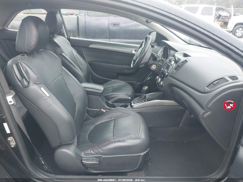 2012 Kia Forte 2.4 Koup Sx black Lot 111044249861 Vin KNAFW6A36C5621350