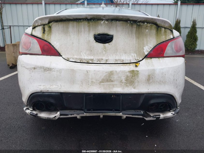 2010 Hyundai Genesis 3.8 Track VIN: KMHHU6KH4AU017340 Lot: 44250067
