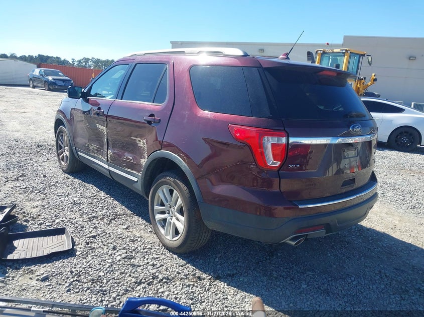 Vin: 1fm5k8d82jgc79650, lot: 44746689, ford explorer xlt 20183