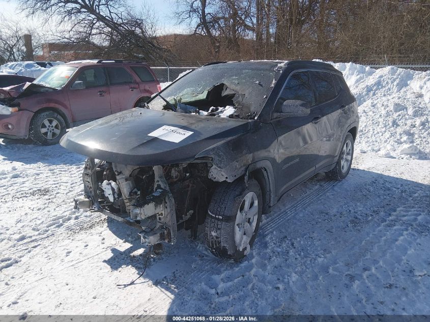 2019 Jeep Compass Latitude Fwd VIN: 3C4NJCBB7KT852015 Lot: 44251068