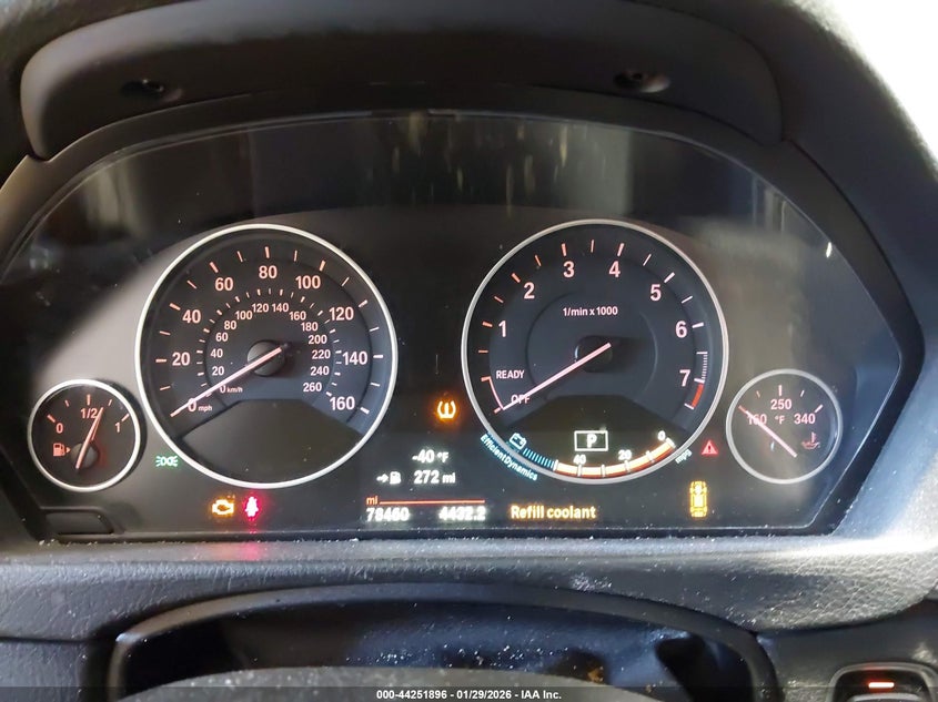 2016 BMW 320I xDrive VIN: WBA8E5G54GNT40653 Lot: 44251896