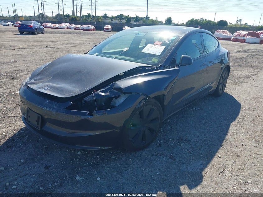 Vin: 5yj3e1ea3sf874675, lot: 44748147, tesla model 3 long range rear-wheel drive/standard rear-wheel drive 20252
