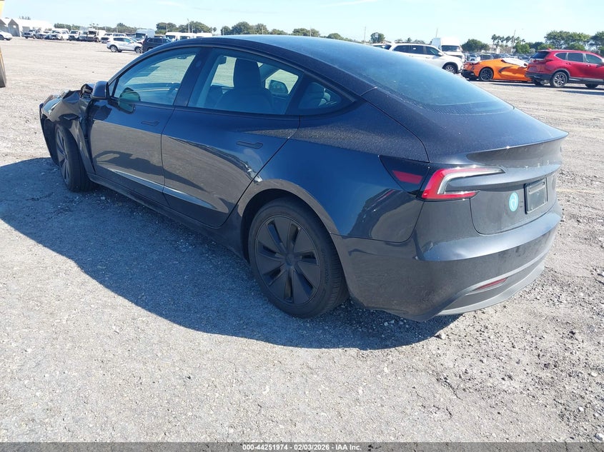 Vin: 5yj3e1ea3sf874675, lot: 44748147, tesla model 3 long range rear-wheel drive/standard rear-wheel drive 20253