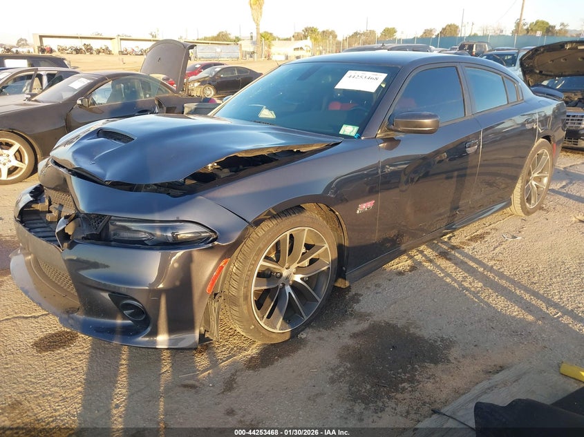 Vin: 2c3cdxgj8jh336263, lot: 44749641, dodge charger r/t scat pack rwd 20182