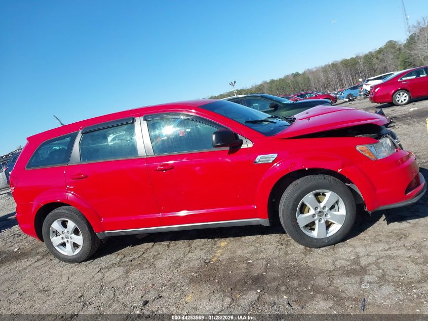 2013 Dodge Journey American Value Pkg VIN: 3C4PDCAB0DT535617 Lot: 44253569