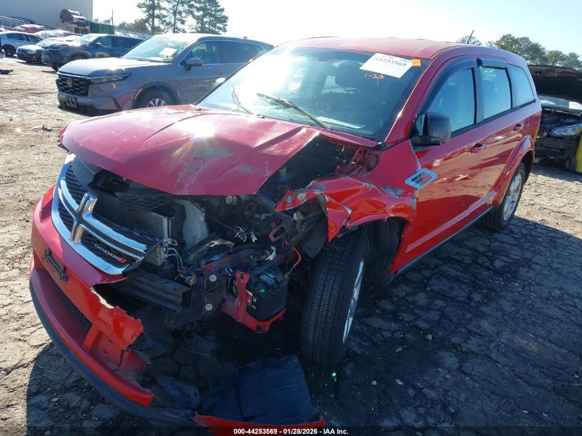 2013 Dodge Journey American Value Pkg VIN: 3C4PDCAB0DT535617 Lot: 44253569