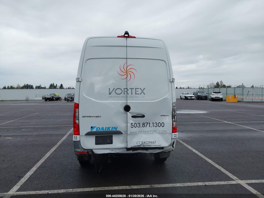 2022 Mercedes-Benz Sprinter 2500 Standard Roof I4 Diesel VIN: W1Y4DBHY6NT085262 Lot: 44255026