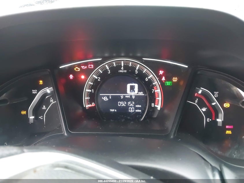 2018 Honda Civic Lx VIN: 2HGFC2F53JH606052 Lot: 44255450