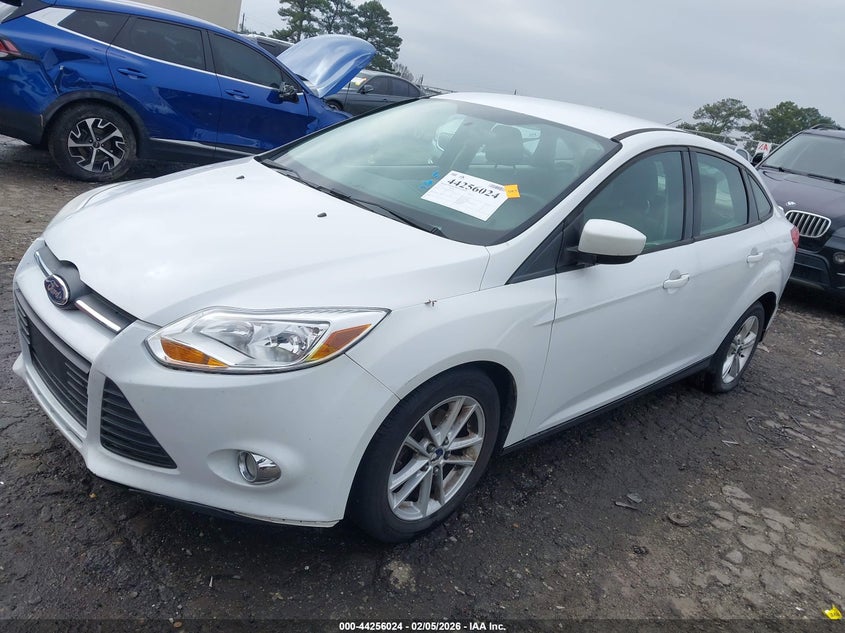 2012 Ford Focus 2.0 Se white Lot 111044256024 Vin 1FAHP3F23CL185324