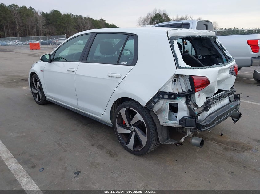 Vin: 3vw6t7au0lm003572, lot: 44752424, volkswagen golf gti 2.0t autobahn/2.0t s/2.0t se 20203