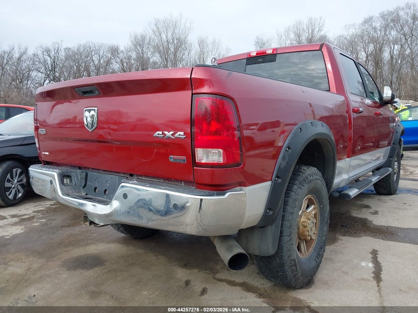 2012 Ram 3500 Ram Laramie red Lot 111044257276 Vin 3C63D3EL9CG294561