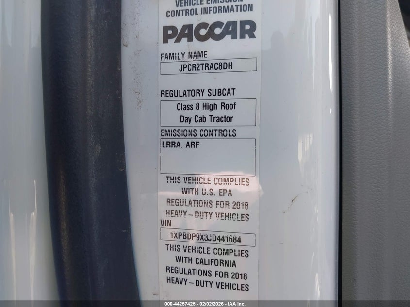 2018 PETERBILT 579 auction photo 8
