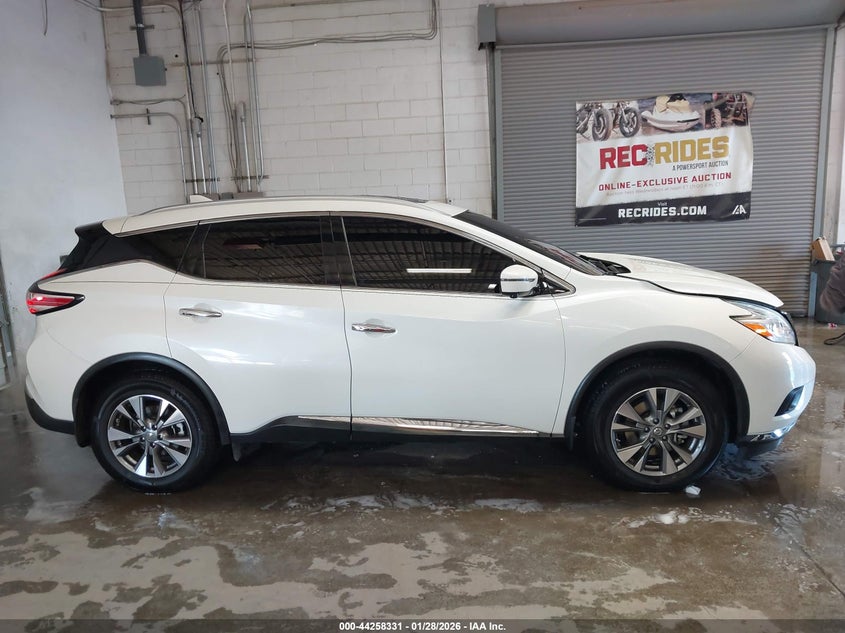 2017 Nissan Murano Sl VIN: 5N1AZ2MGXHN134280 Lot: 44258331