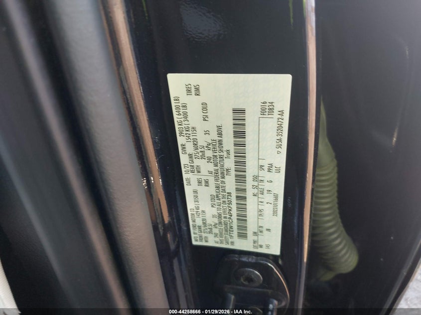 VIN 1FTEW1CP4PKF50738 2023 FORD F-150 XL