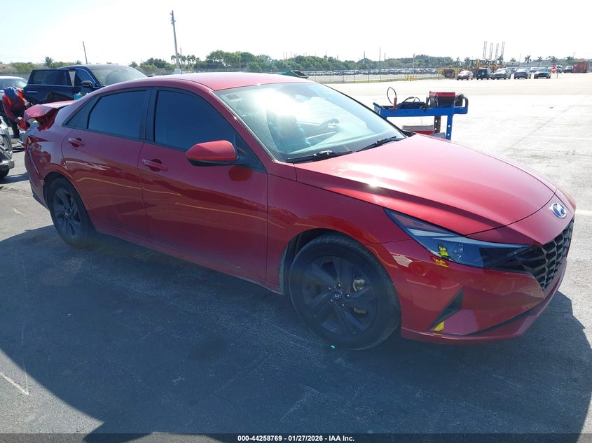 2022 HYUNDAI ELANTRA HYBRID BLUE