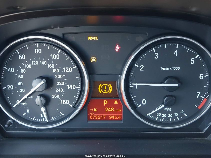 2011 BMW 328I VIN: WBAPH5G57BNM75587 Lot: 44259147