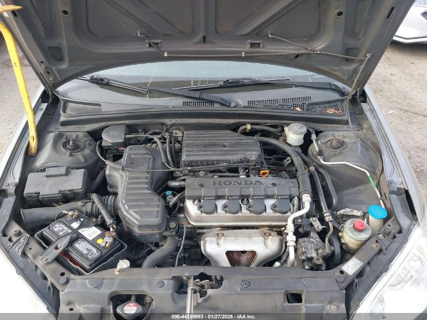 2004 Honda Civic Lx VIN: 2HGES166X4H579891 Lot: 44259983