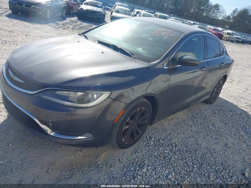 Vin: 1c3cccab4fn678028, lot: 44756345, chrysler 200 limited 20152