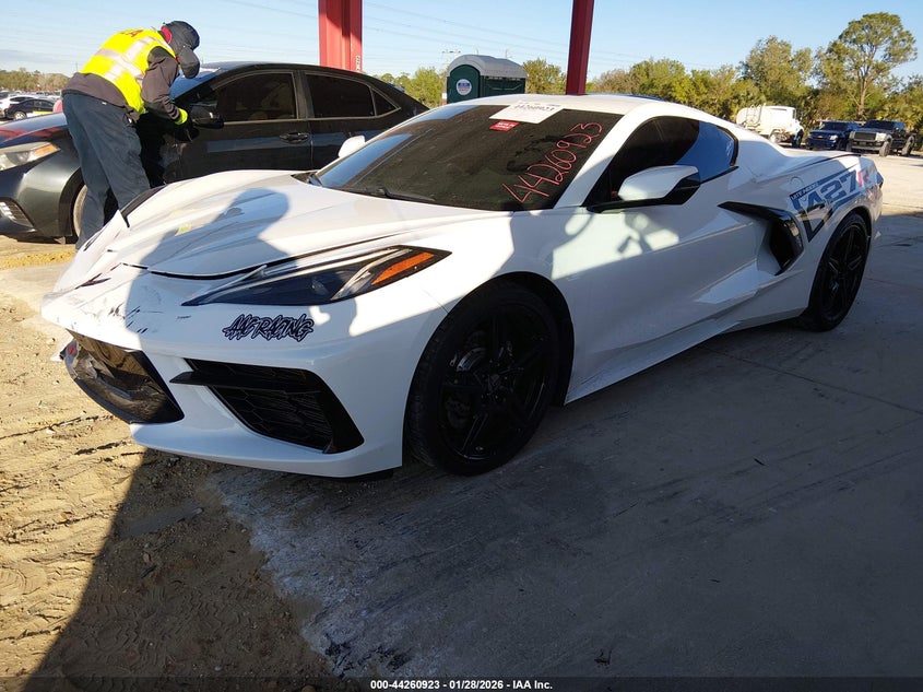 Vin: 1g1y62d46l5106124, lot: 44757200, chevrolet corvette stingray rwd  1lt 20202