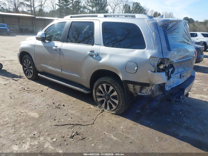 Vin: 5tdky5g12js072040, lot: 44757602, toyota sequoia limited 20183