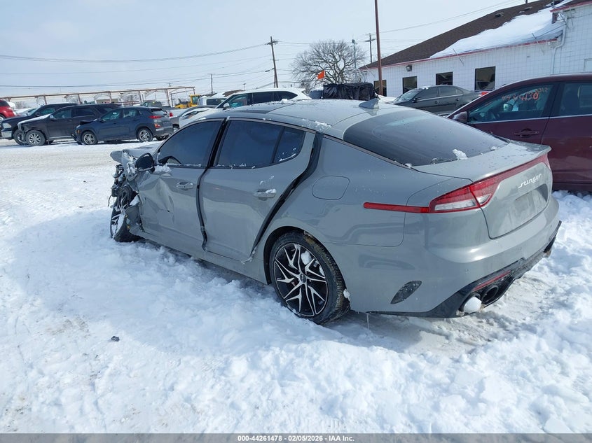 2023 Kia Stinger 2.5 Gt-Line grey Lot 111044261478 Vin KNAE35LD7P6123307