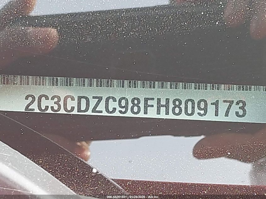 2015 Dodge Challenger Srt Hellcat VIN: 2C3CDZC98FH809173 Lot: 44261551