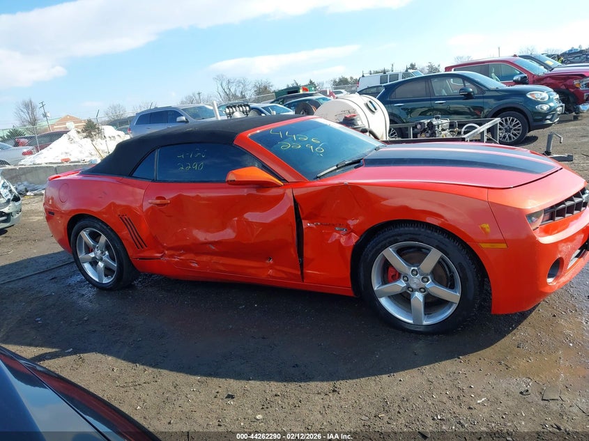 2012 Chevrolet Camaro 3.6 1Lt orange Lot 111044262290 Vin 2G1FB3D36C9175396