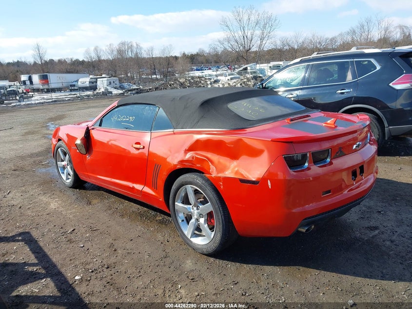 2012 Chevrolet Camaro 3.6 1Lt orange Lot 111044262290 Vin 2G1FB3D36C9175396
