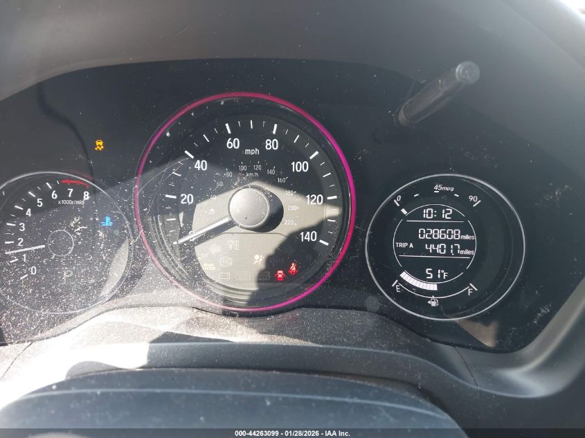 2017 Honda Hr-V Ex VIN: 3CZRU5H56HG701278 Lot: 44263099