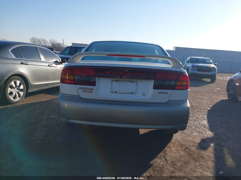 2002 Subaru Outback H6-3.0/H6-3.0 Vdc VIN: 4S3BE896927212731 Lot: 44263236