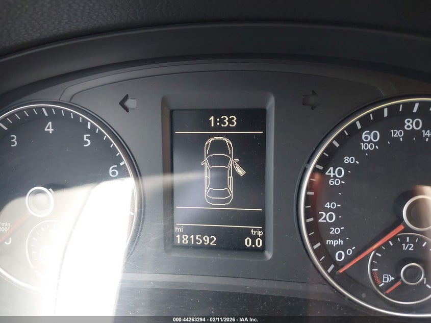 2013 VOLKSWAGEN PASSAT SEDAN 2.5L I-5 DOHC, VVT, 170HP