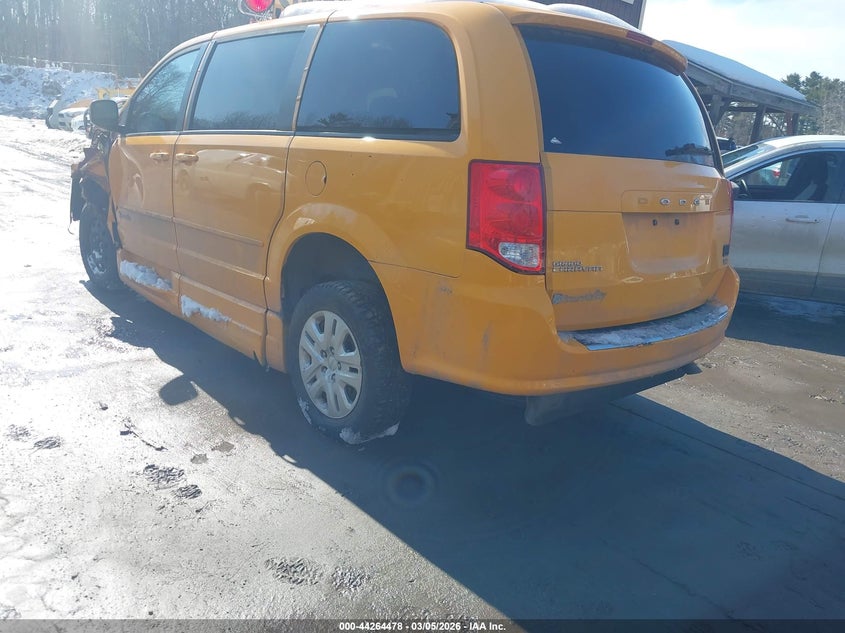 Vin: 2c4rdgbg8fr686379, lot: 44760755, dodge grand caravan se 20153