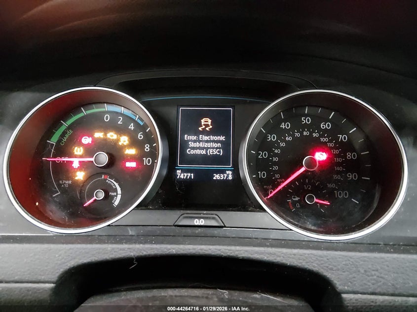 2019 Volkswagen E-Golf Se VIN: WVWKR7AU4KW908041 Lot: 44264716