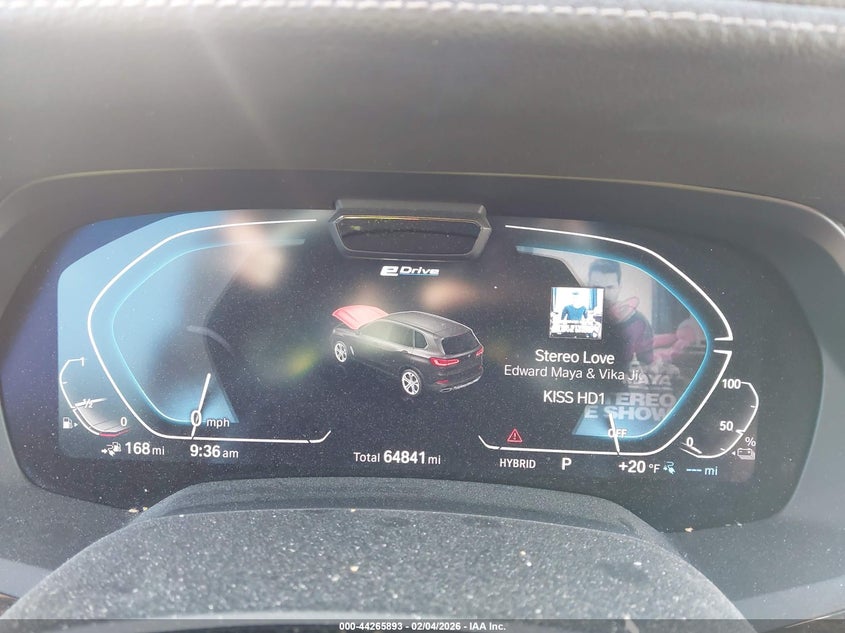 2021 BMW X5 Phev xDrive45E VIN: 5UXTA6C04M9D91472 Lot: 44265893